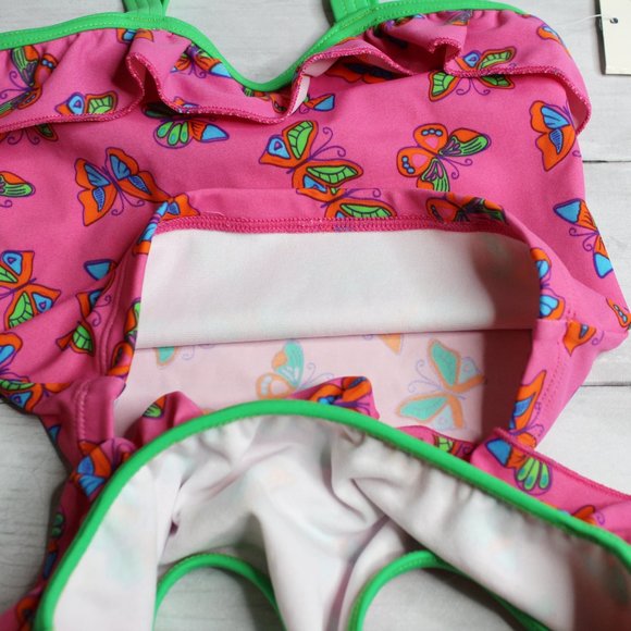 Wave Zone Baby Girl Swimsuit Size 18 Months Butterfly UV Protection - Picture 6 of 6